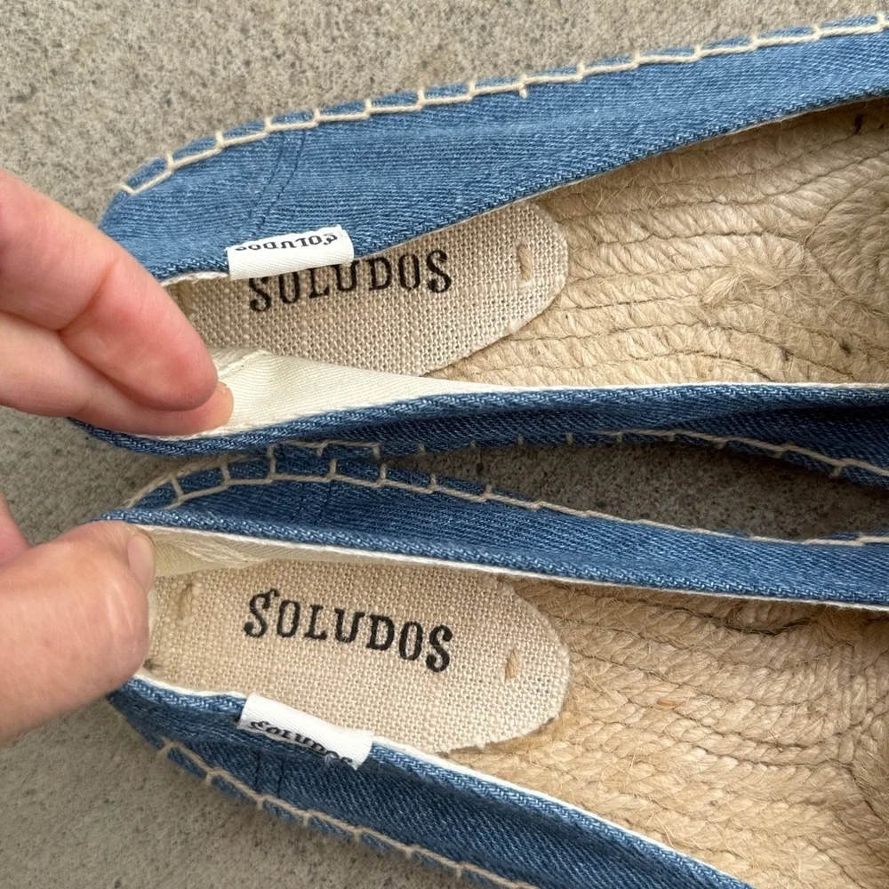 SOLUDOS Embroidered Pineapple Slip-on Espadrilles NWOB Size 9